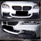 Накладка на передний бампер Карбон V1 (M-Sport) для BMW 6 F12/F13/F06 2011-2018 гг