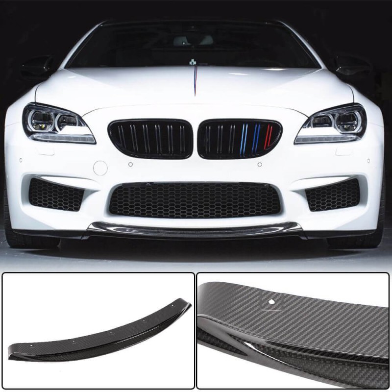 Накладка на передний бампер Сухой карбон V5 для BMW 6 F12/F13/F06 2011-2018 гг