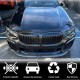Накладка на передний бампер Карбон V1 (2019-2022 M-Sport) для BMW 7 серия G11/G12