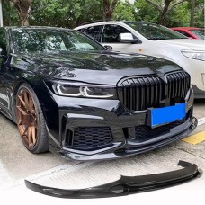 Накладка на передний бампер Карбон V2 (2019-2022 M-Sport) для BMW 7 серия G11/G12