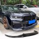 Накладка на передний бампер Карбон V2 (2019-2022 M-Sport) для BMW 7 серия G11/G12