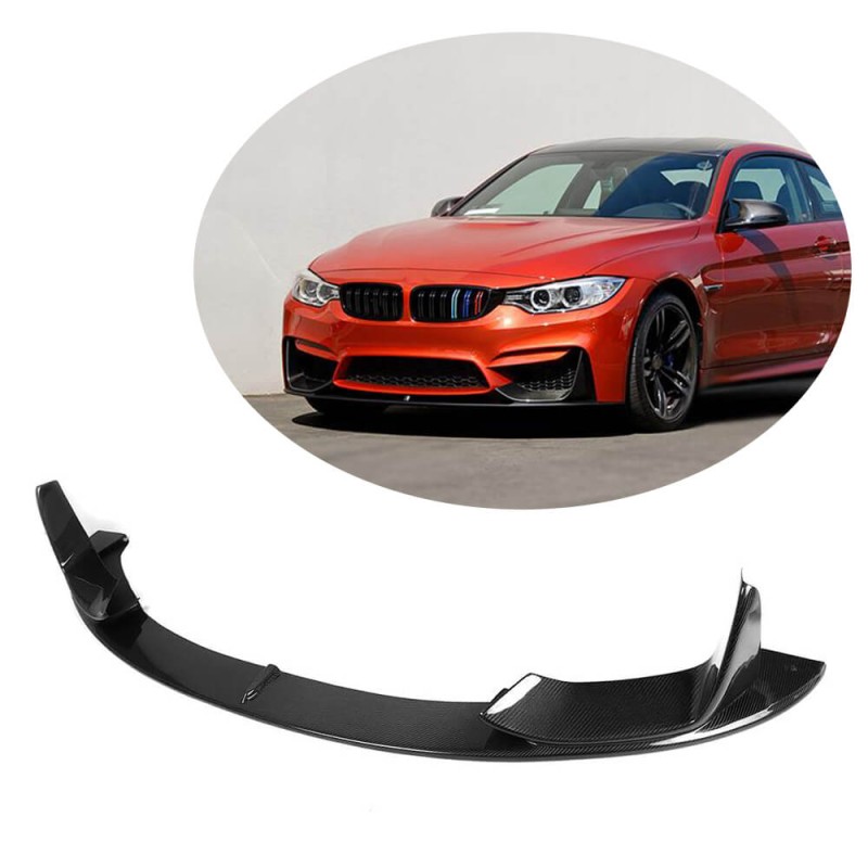 Накладка на передний бампер Карбон V2 (для F80) для BMW 3 серия F-30/31/34 2012-2019 гг