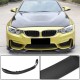Накладка на передний бампер Lip V3 (для F82/F83, Карбон) для BMW 4 серия F-32 2012-2020 гг