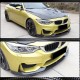 Накладка на передний бампер Lip V3 (для F82/F83, Карбон) для BMW 4 серия F-32 2012-2020 гг