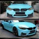 Накладка на передний бампер Карбон V12 (для F80) для BMW 3 серия F-30/31/34 2012-2019 гг