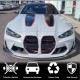 Накладка на передний бампер Lip V2 (для G80, Карбон) для BMW 3 серия G20/21 2018- гг