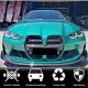 Накладка на передний бампер Lip V6 (для G82/G83, Карбон) для BMW 4 серия G22/23/26 2020- гг