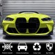 Накладка на передний бампер Lip V7 (для G82/G83, Карбон) для BMW 4 серия G22/23/26 2020- гг