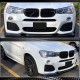 Накладка на передний бампер Карбон (M-Sport) для BMW X3 F-25 2011-2018 гг