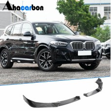 Накладка на передний бампер Карбон (2022-2025) для BMW X3 G01 2018- гг
