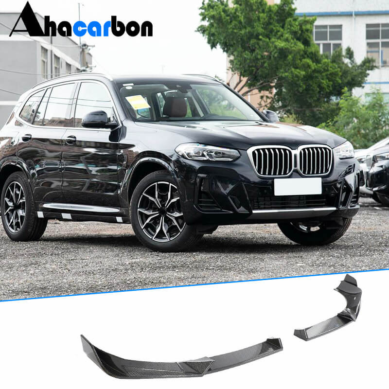 Накладка на передний бампер Карбон (2022-2025) для BMW X3 G01 2018- гг