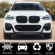 Накладка на передний бампер Карбон (для M40i 2018-2020) для BMW X3 G01 2018- гг