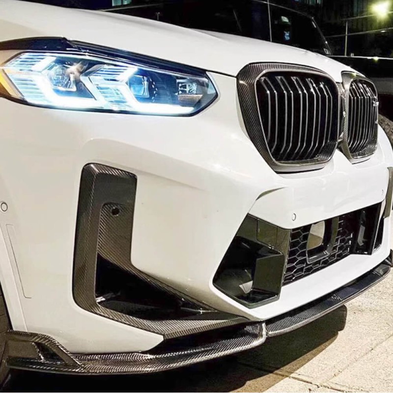 Накладка на передний бампер Карбон (для F97 2022-2025) для BMW X3 G01 2018- гг