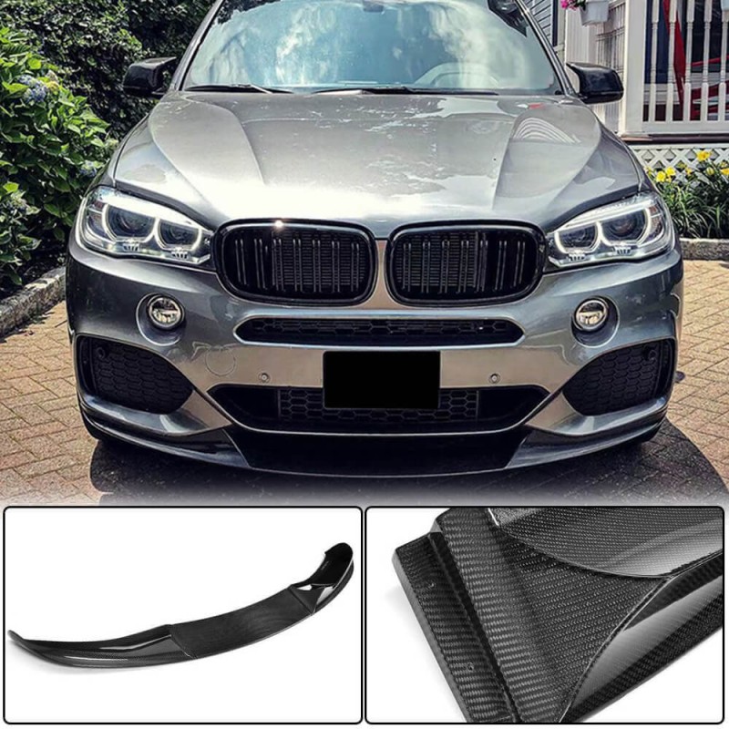 Накладка на передний бампер Карбон (M-Sport) для BMW X5 F-15 2013-2018 гг