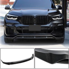 Накладка на передній бампер Карбон V2 (2019-2022 M-Sport) для BMW X5 G05 2019- рр