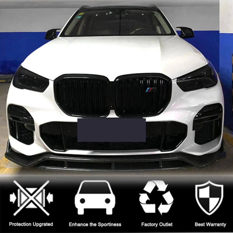 Передняя губа бампера Carbon V2 (2019-2022 M-Sport) для BMW X5 G05 2019- гг Передняя губа бампера Carbon V2 (2019-2022 M-Sport) для BMW X5 G05 2019- гг