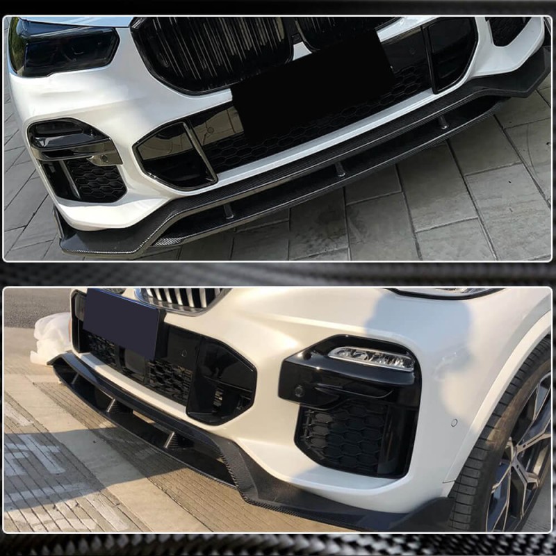 Передняя губа бампера Carbon V2 (2019-2022 M-Sport) для BMW X5 G05 2019- гг Передняя губа бампера Carbon V2 (2019-2022 M-Sport) для BMW X5 G05 2019- гг