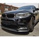 Накладка на передний бампер Карбон V2 (для F86) для BMW X6 F-16 2014-2019 гг