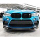 Накладка на передний бампер Карбон V2 (для F86) для BMW X6 F-16 2014-2019 гг