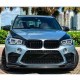Накладка на передний бампер Карбон V2 (для F86) для BMW X6 F-16 2014-2019 гг
