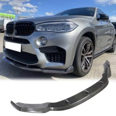 Накладка на передній бампер Карбон V3 (для F86) для BMW X6 F-16 2014-2019 рр
