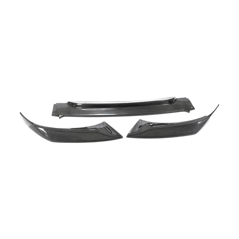Накладка на передний бампер Карбон V2 (Base) для BMW X6 F-16 2014-2019 гг