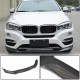 Накладка на передний бампер Карбон V2 (Base) для BMW X6 F-16 2014-2019 гг
