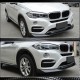 Накладка на передний бампер Карбон V2 (Base) для BMW X6 F-16 2014-2019 гг