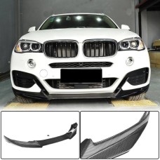 Накладка на передний бампер Карбон (M-Sport) для BMW X6 F-16 2014-2019 гг