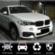 Накладка на передний бампер Карбон (M-Sport) для BMW X6 F-16 2014-2019 гг