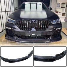 Накладка на передний бампер Карбон (2020-2022 M Competition) для BMW X6 G06 2019- гг