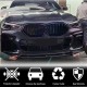 Накладка на передний бампер Карбон (2020-2022 M Competition) для BMW X6 G06 2019- гг