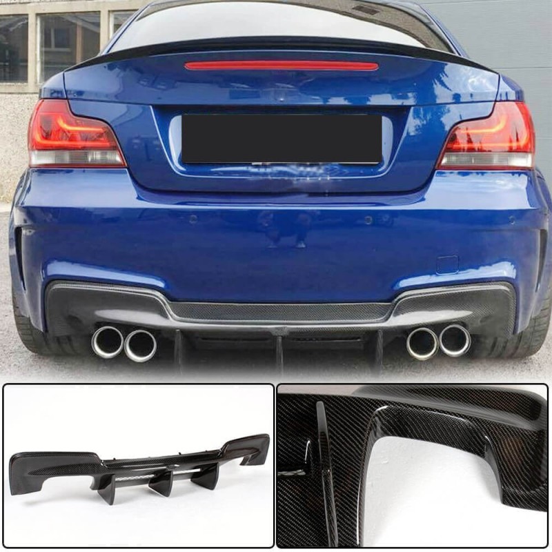 Диффузор заднего бампера (для 1M E82, Карбон) для BMW 1 серия E81/82/87/88 2004-2011 гг Диффузор заднего бампера (для 1M E82, Карбон) для BMW 1 серия E81/82/87/88 2004-2011 гг