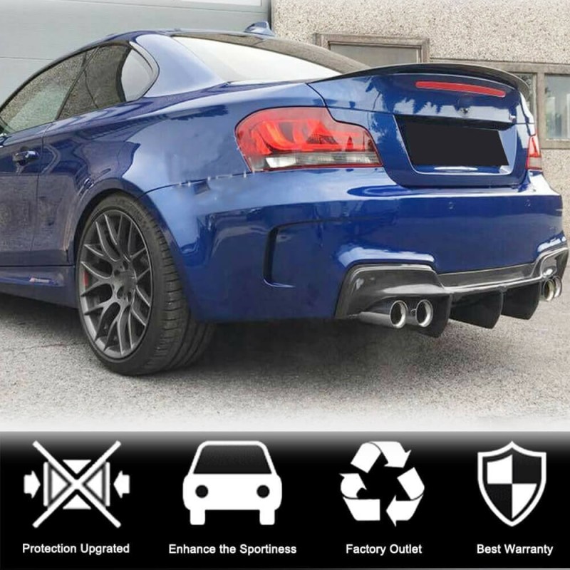 Диффузор заднего бампера (для 1M E82, Карбон) для BMW 1 серия E81/82/87/88 2004-2011 гг Диффузор заднего бампера (для 1M E82, Карбон) для BMW 1 серия E81/82/87/88 2004-2011 гг