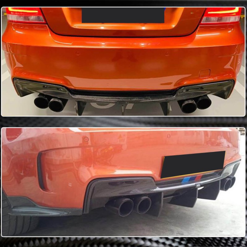 Диффузор заднего бампера (для 1M E82, Карбон) для BMW 1 серия E81/82/87/88 2004-2011 гг Диффузор заднего бампера (для 1M E82, Карбон) для BMW 1 серия E81/82/87/88 2004-2011 гг