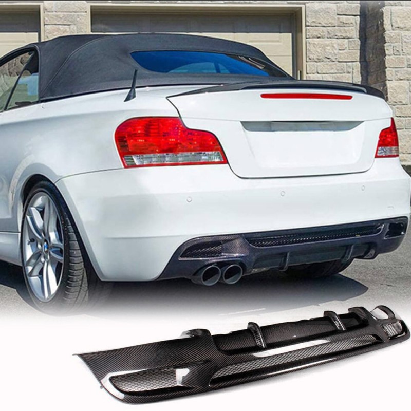 Диффузор заднего бампера V2 (для E82/E88 M-Sport, Карбон) для BMW 1 серия E81/82/87/88 2004-2011 гг Диффузор заднего бампера V2 (для E82/E88 M-Sport, Карбон) для BMW 1 серия E81/82/87/88 2004-2011 гг