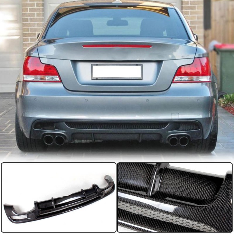 Диффузор заднего бампера V2 (для E82/E88 M-Sport, Карбон) для BMW 1 серия E81/82/87/88 2004-2011 гг Диффузор заднего бампера V2 (для E82/E88 M-Sport, Карбон) для BMW 1 серия E81/82/87/88 2004-2011 гг