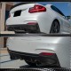 Диффузор заднего бампера V3 (для F22/F23 M-Sport, Карбон) для BMW 2 серия F22/23 2014-2021 гг