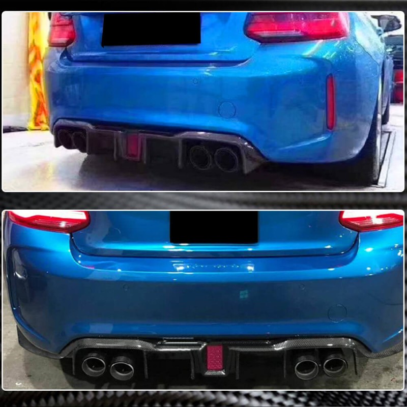 Задний Диффузор V8 (для F87 M2/M2C, Карбон) для BMW 2 серия F22/23 2014-2021 гг Задний Диффузор V8 (для F87 M2/M2C, Карбон) для BMW 2 серия F22/23 2014-2021 гг