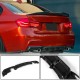 Диффузор заднего бампера V1 (для F30 M-Sport, Карбон) для BMW 3 серия F-30/31/34 2012-2019 гг