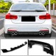 Диффузор заднего бампера V4 (для F30 M-Sport, Карбон) для BMW 3 серия F-30/31/34 2012-2019 гг