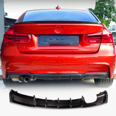 Дифузор заднього бампера Карбон V6 (для M-Sport) для BMW 3 серія F-30/31/34 2012-2019 рр