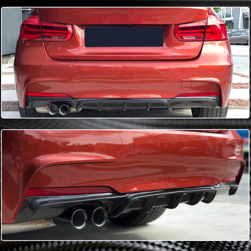 Диффузор заднего бампера ABS V7 (для M-Sport) для BMW 3 серия F-30/31/34 2012-2019 гг Диффузор заднего бампера ABS V7 (для M-Sport) для BMW 3 серия F-30/31/34 2012-2019 гг