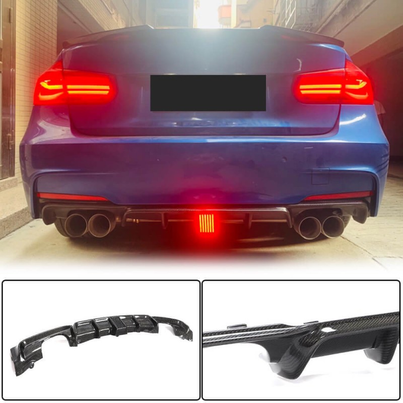 Диффузор заднего бампера Carbon V9 (для M-Sport) для BMW 3 серия F-30/31/34 2012-2019 гг