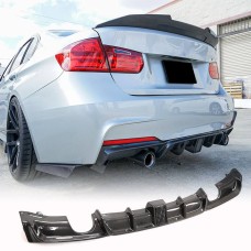 Диффузор заднего бампера Карбон V10 (для M-Sport) для BMW 3 серия F-30/31/34 2012-2019 гг