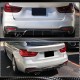Диффузор заднего бампера V1 (для F34 M-Sport, Карбон) для BMW 3 серия F-30/31/34 2012-2019 гг
