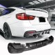 Диффузор заднего бампера V2 (для F34 M-Sport, Карбон) для BMW 3 серия F-30/31/34 2012-2019 гг