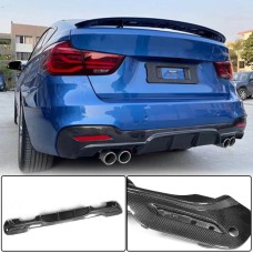 Дифузор заднього бампера V4 (для F34 M-Sport, Карбон) для BMW 3 серія F-30/31/34 2012-2019 рр