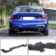 Диффузор заднего бампера V1 (для M-Sport 2018-2022, Карбон) для BMW 3 серия G20/21 2018- гг