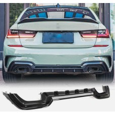 Диффузор заднего бампера FRP V3 (2019-2021, M-Sport) для BMW 3 серия G20/21 2018- гг